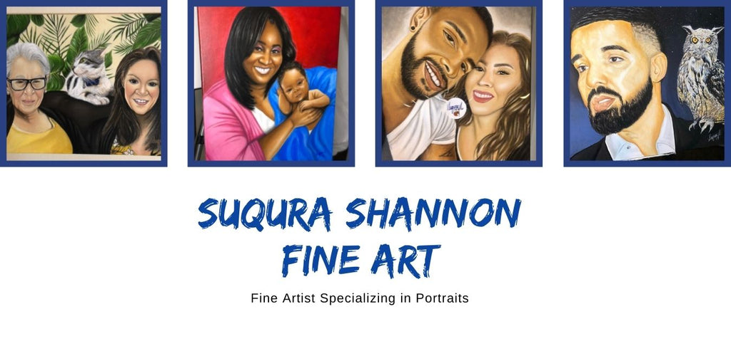 Suqura Shannon Fine Art portrait painting, pets, people, couple, artist, art, celebrity