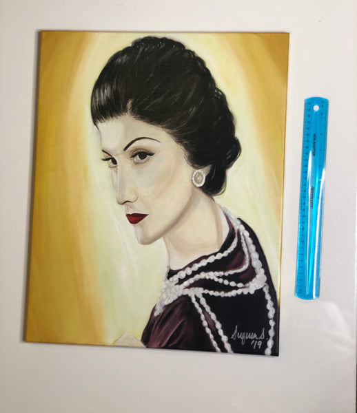 "Gabrielle Chanel" original painting