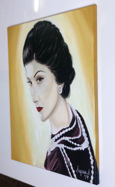 "Gabrielle Chanel" original painting