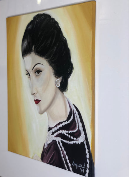 "Gabrielle Chanel" original painting