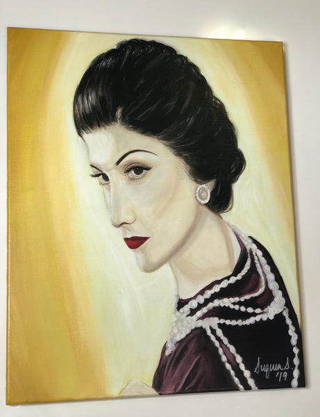 "Gabrielle Chanel" original painting