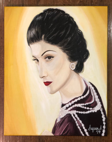 "Gabrielle Chanel" original painting