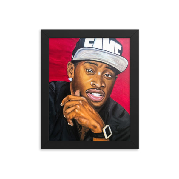 Framed poster print in loving memory of "Stunna", also known as James Griffin Jr. by Suqura Shannon