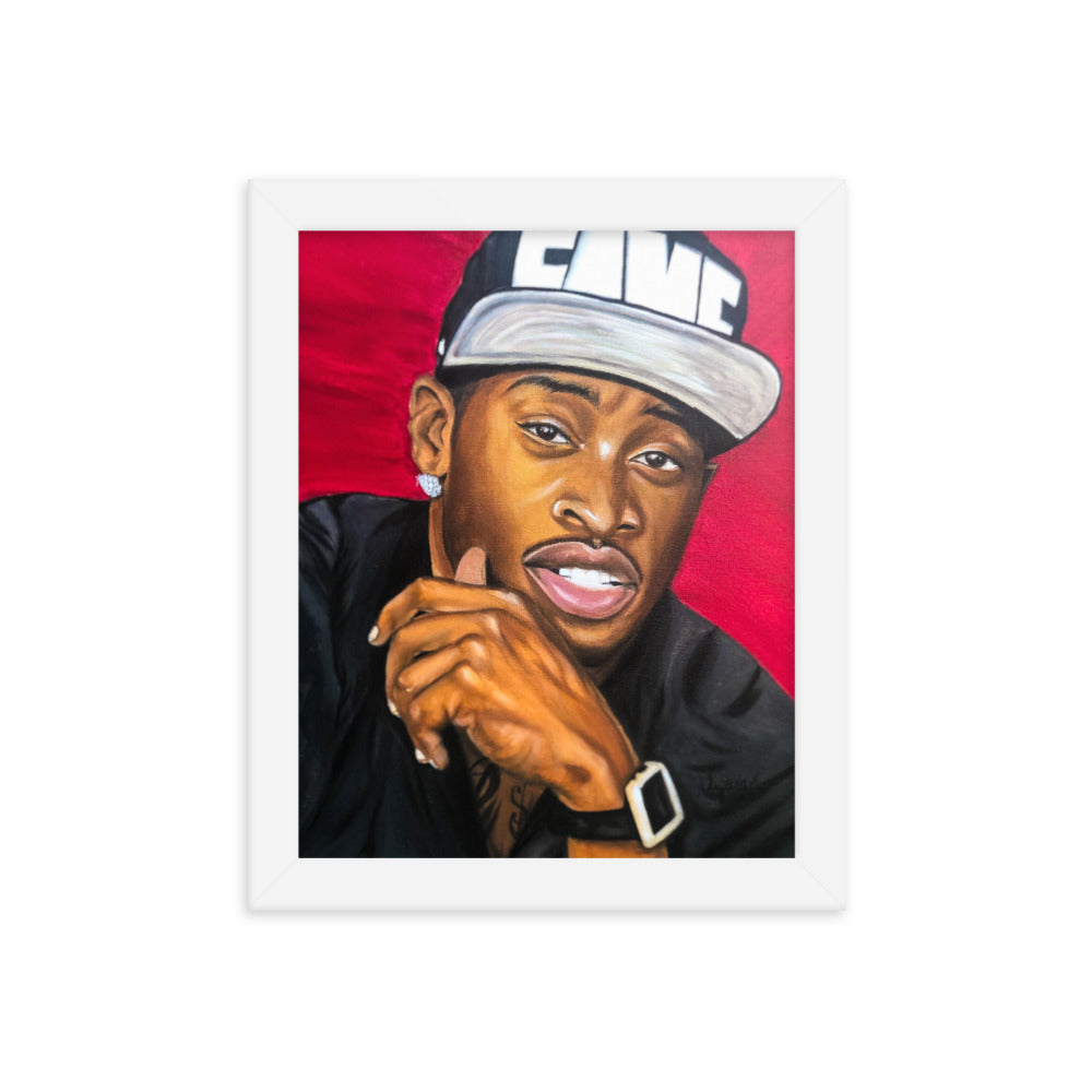 Framed poster print in loving memory of "Stunna", also known as James Griffin Jr. by Suqura Shannon  Edit alt text