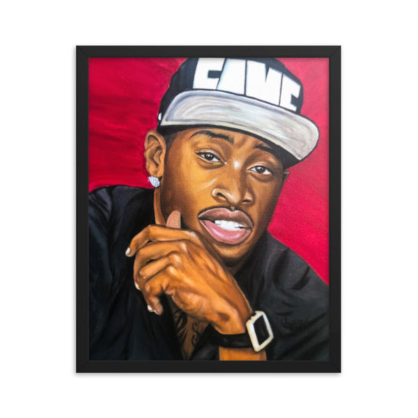 Framed poster print in loving memory of "Stunna", also known as James Griffin Jr. by Suqura Shannon  Edit alt text